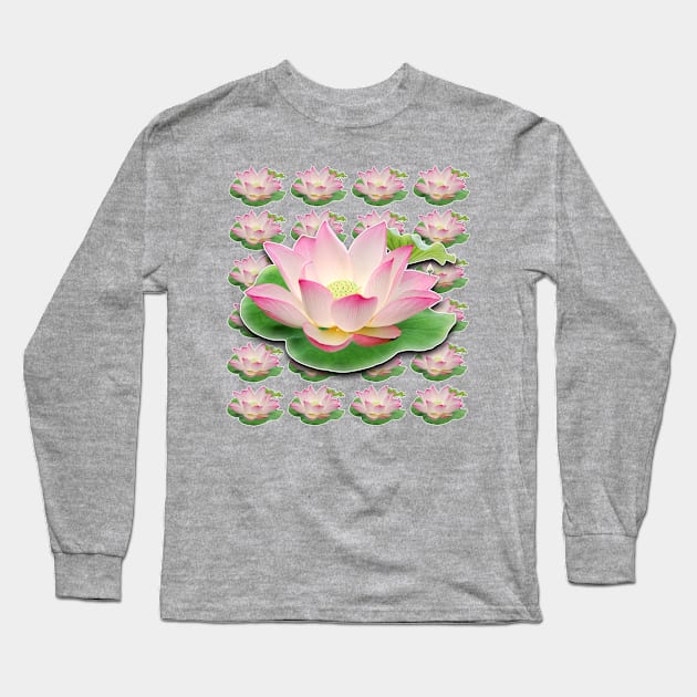 namaste lotus flower Long Sleeve T-Shirt by GazzKen005